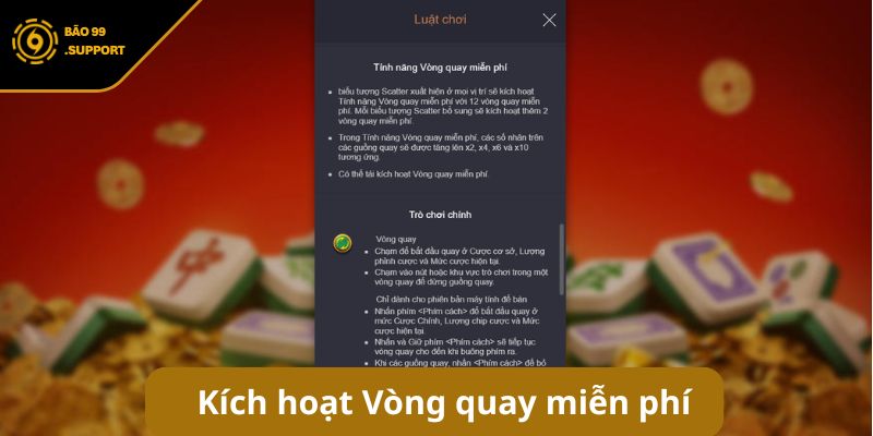 Hướng dẫn kích hoạt Vòng quay miễn phí săn thưởng khủng