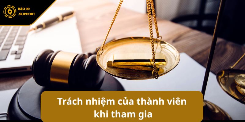 Miễn trừ trách nhiệm BAO99 và những điều khoản cần nắm rõ 6 Trách nhiệm của thành viên khi tham gia giải trí tại BÃO99